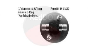 Product image Red Dot 74R2616 receiver drier top view with specs
